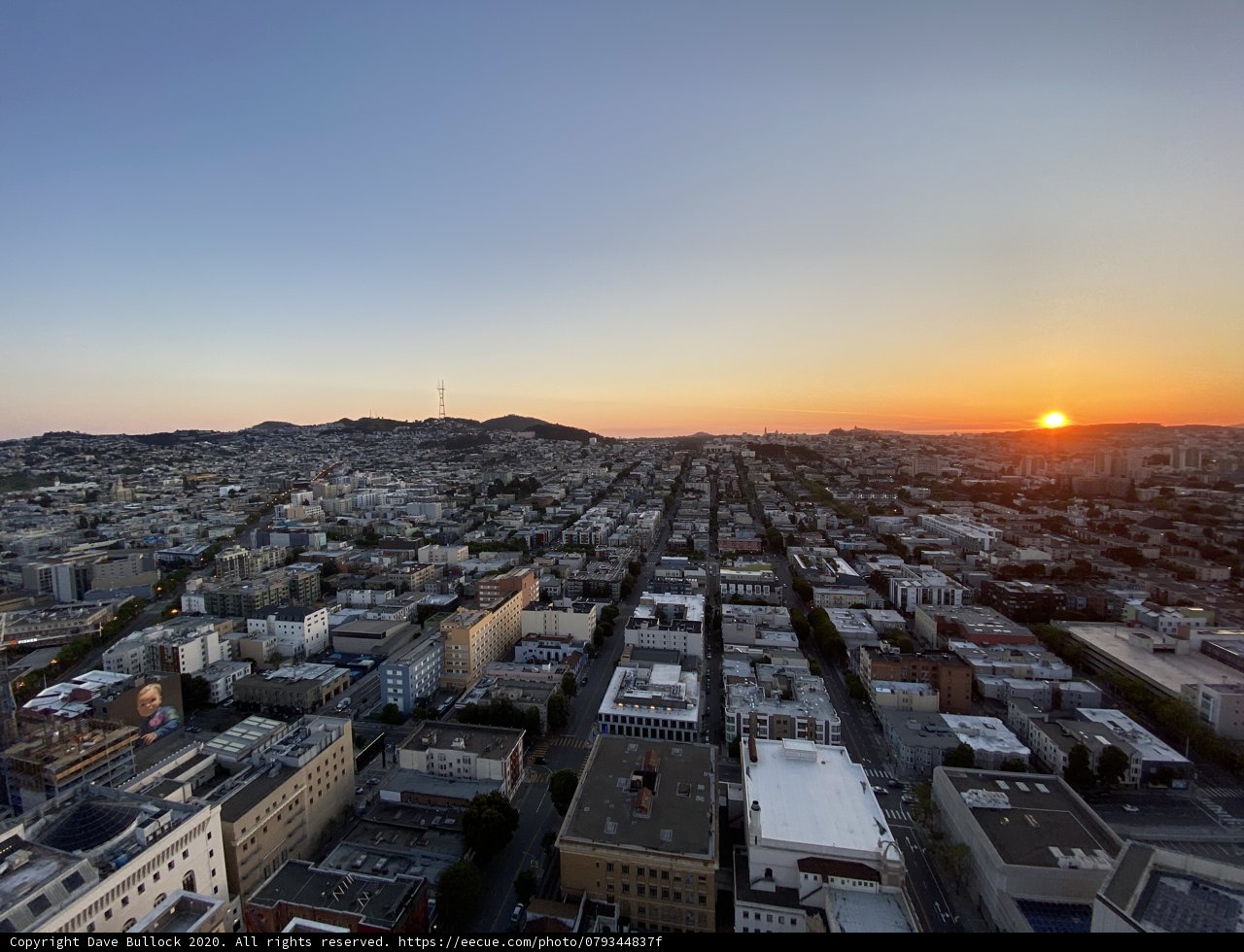 Golden Hour Over the Urban Horizon