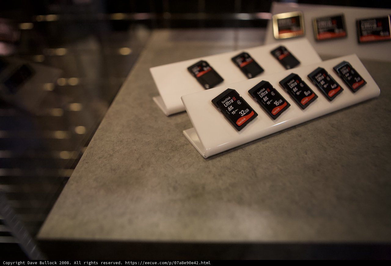 Memory Cards at the Counter
