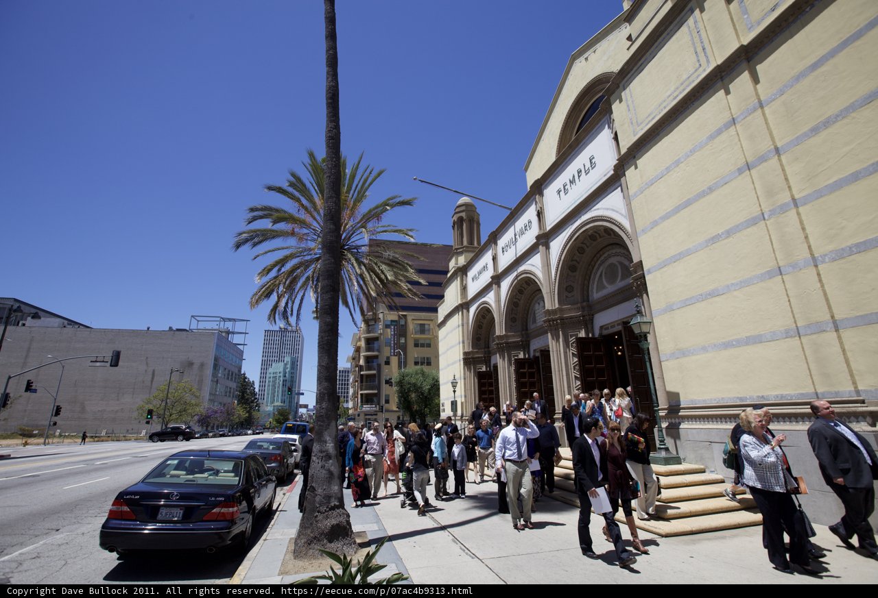 The Ordination Building and the Throngs of Attendees