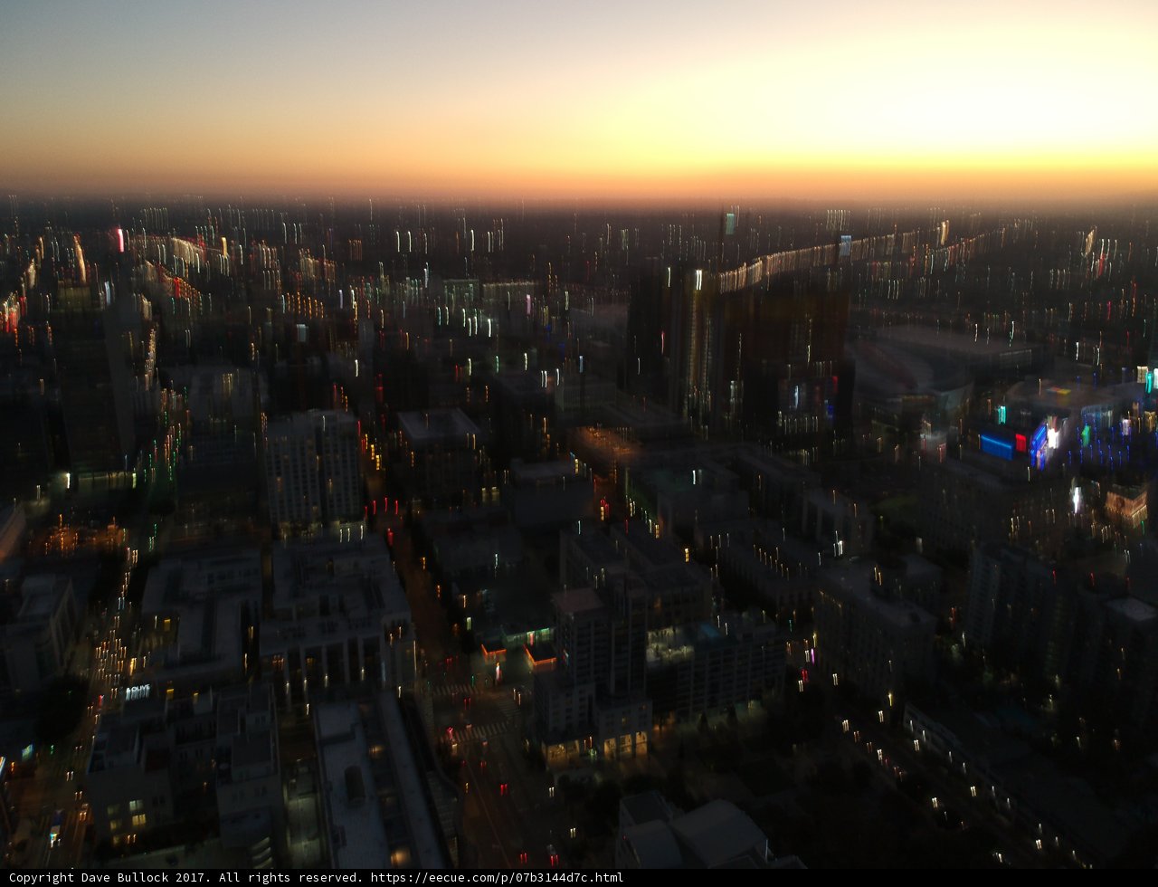 A Glowing Metropolis at Sunset