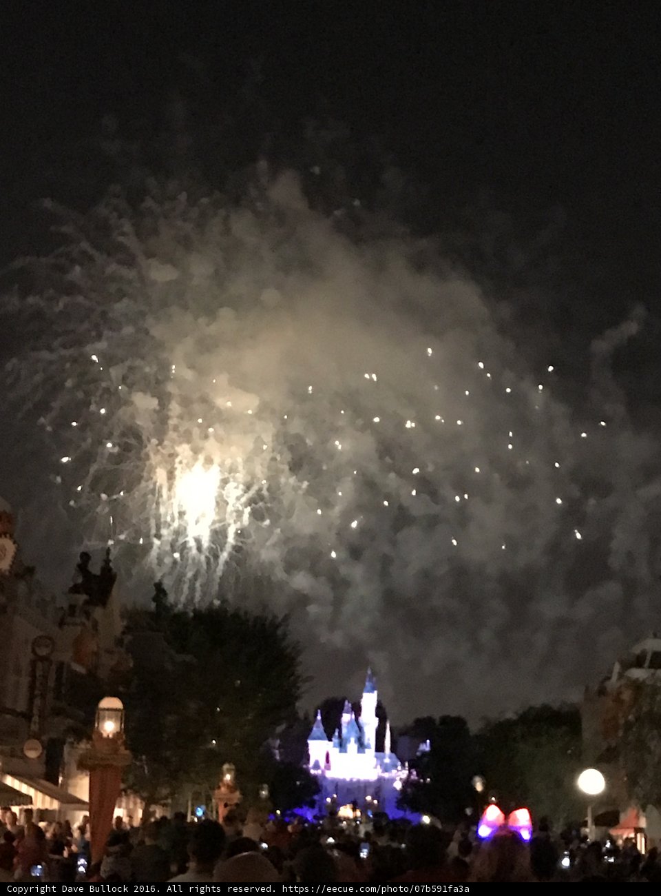 Disneyland Fireworks Light Up the Night Sky