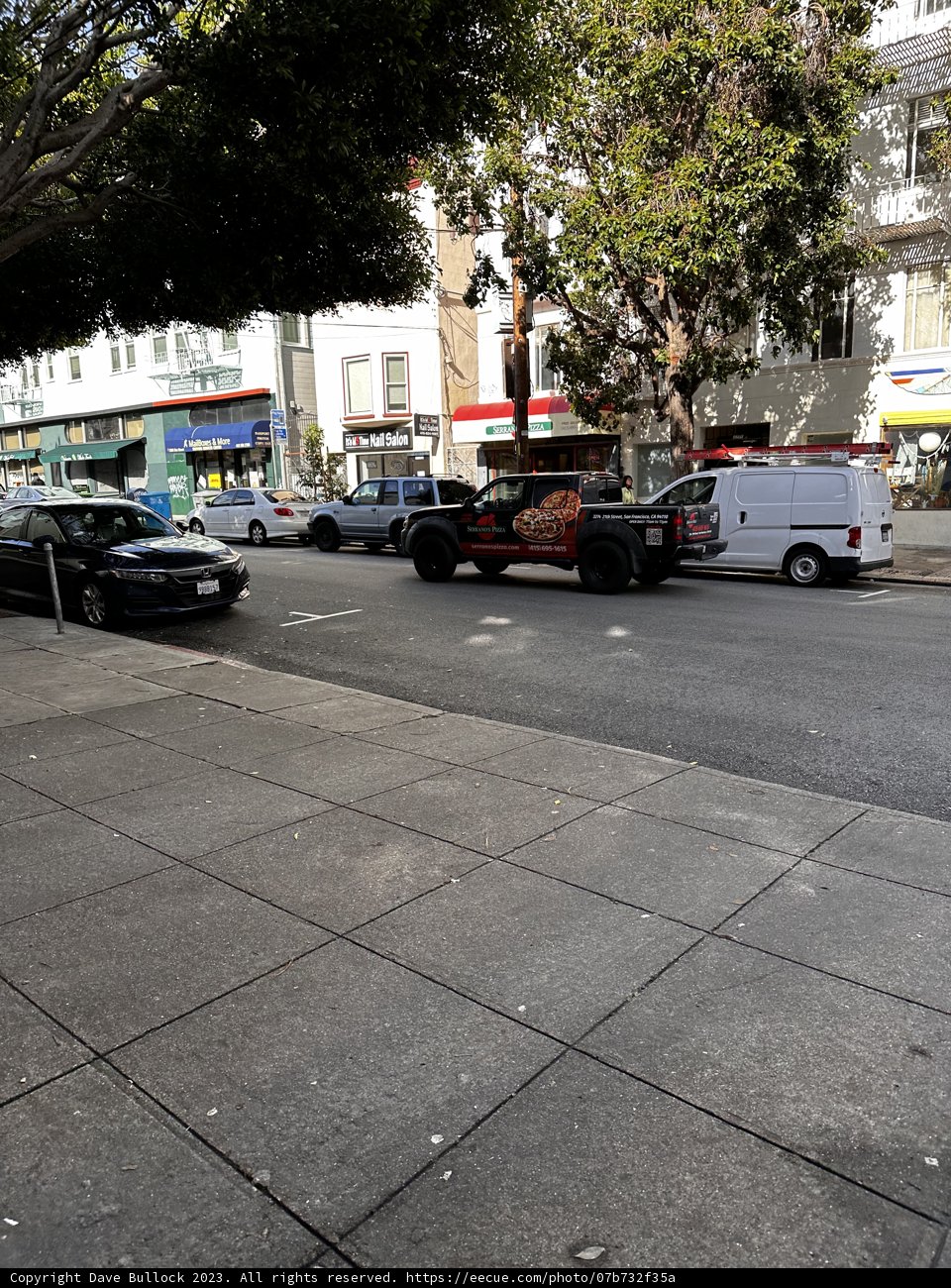 Busy City Street