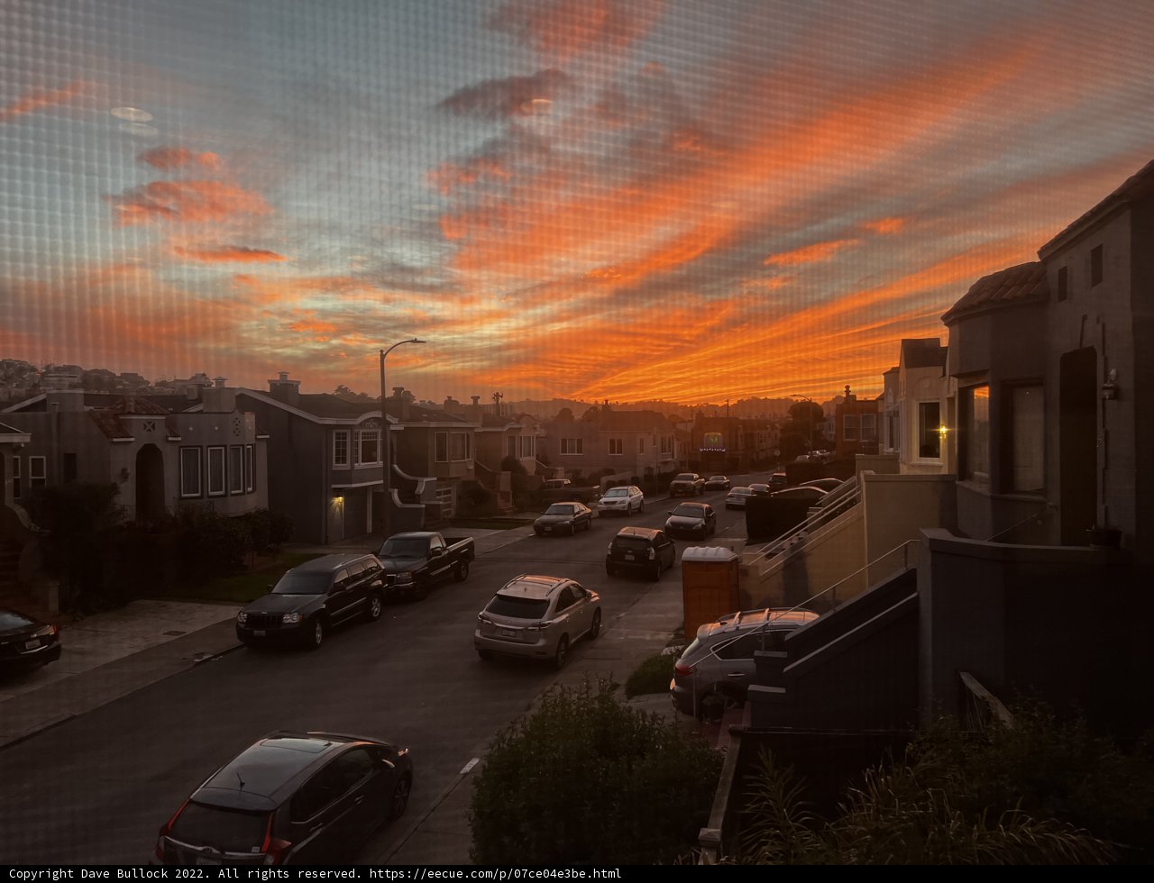 Parking Lot at Sunset