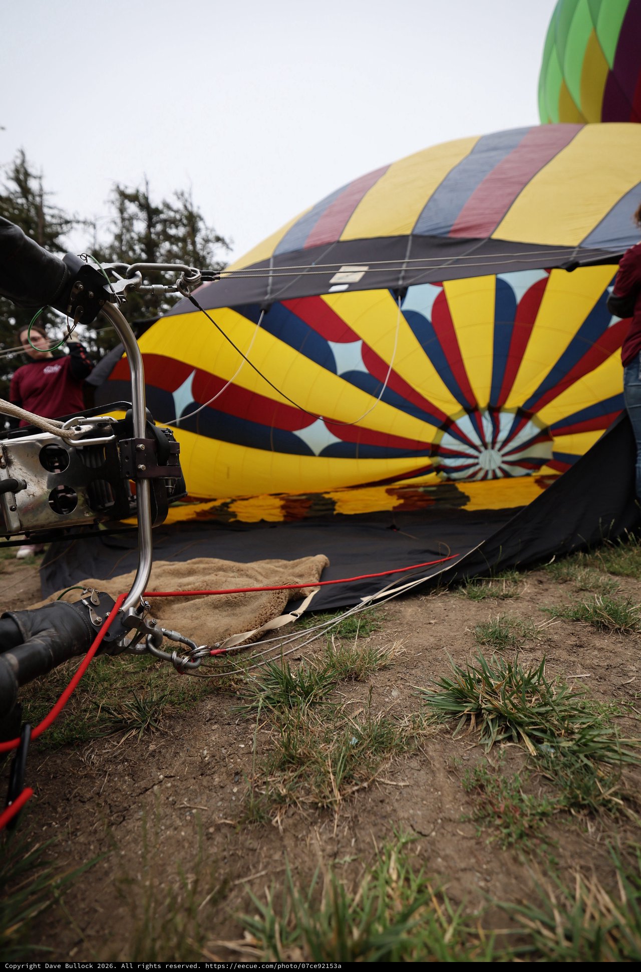 Hot Air Balloon Inflation at Sonoma County Classic