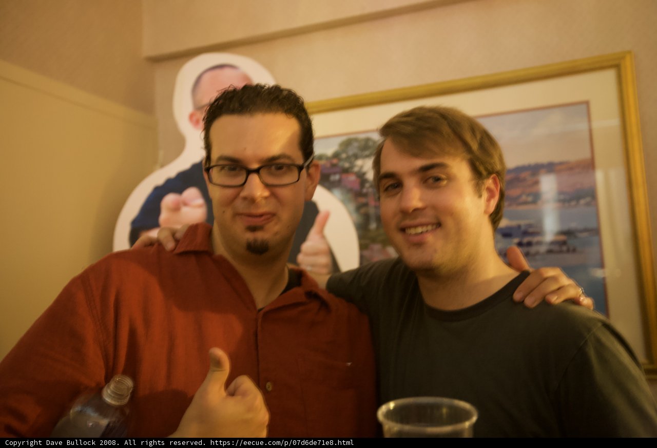 Two Men Enjoying Drinks at Defcon