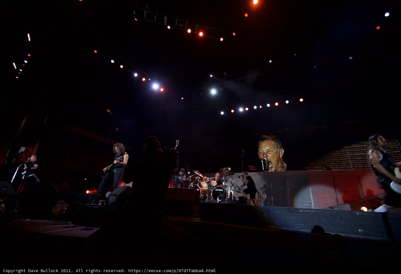 James Hetfield and the Lion Rock the Big Four Festival
