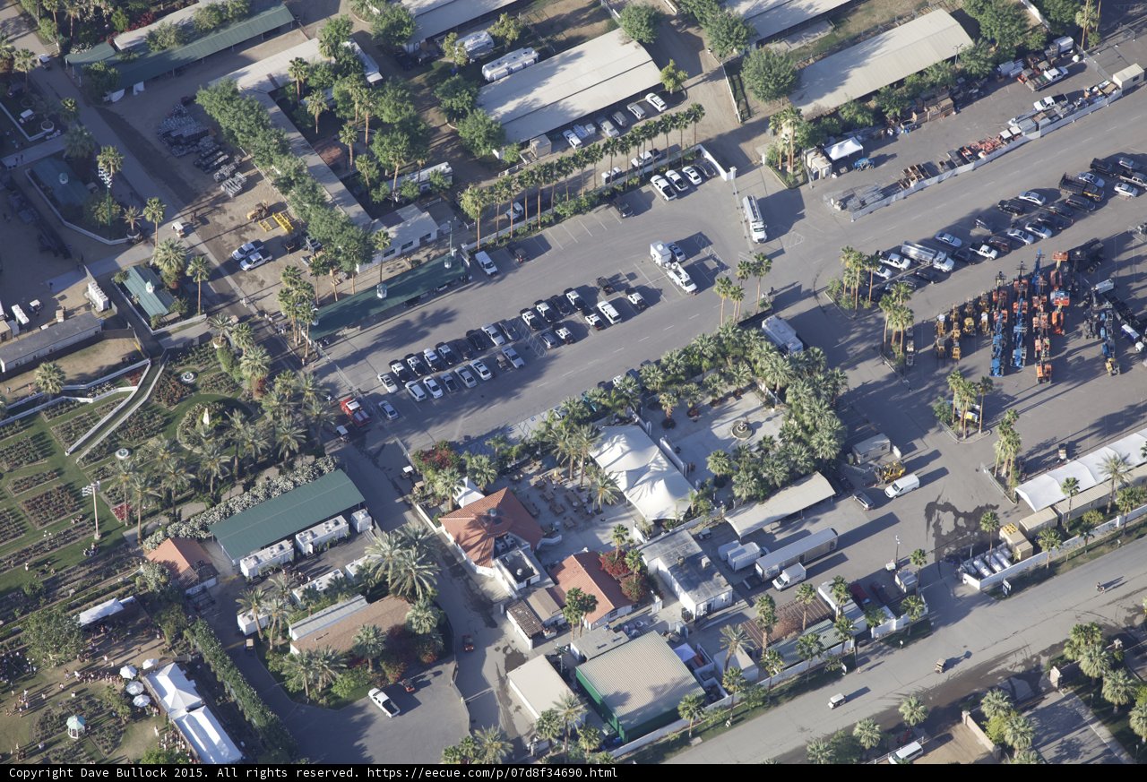 Aerial View of Packed Parking Lot