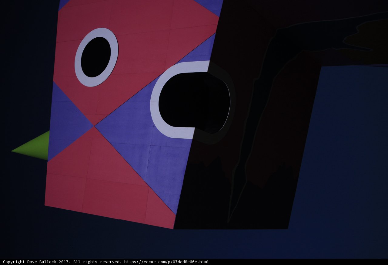 Vibrant Cubic Face at The Broad