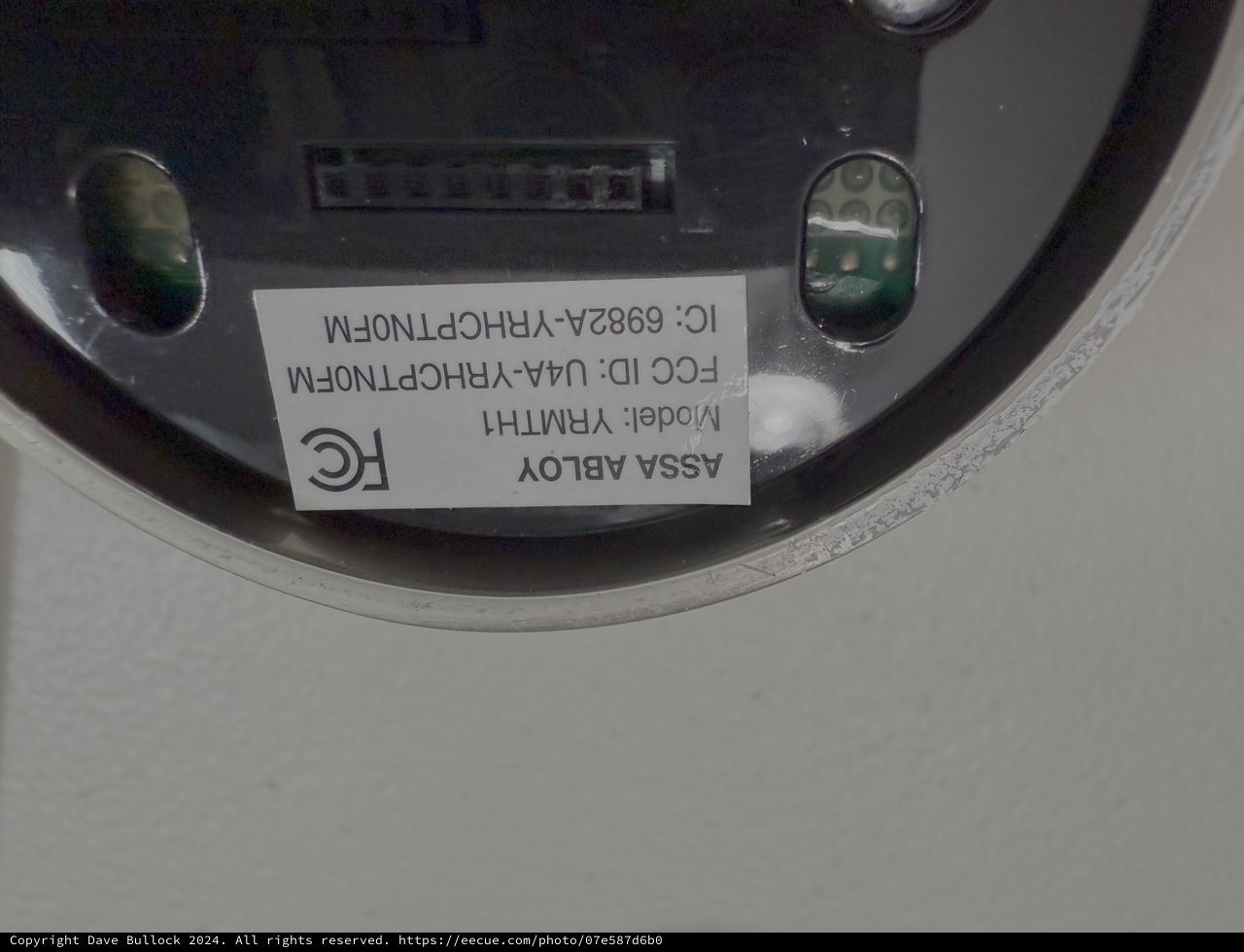 Aircraft Equipment Label Close-up View