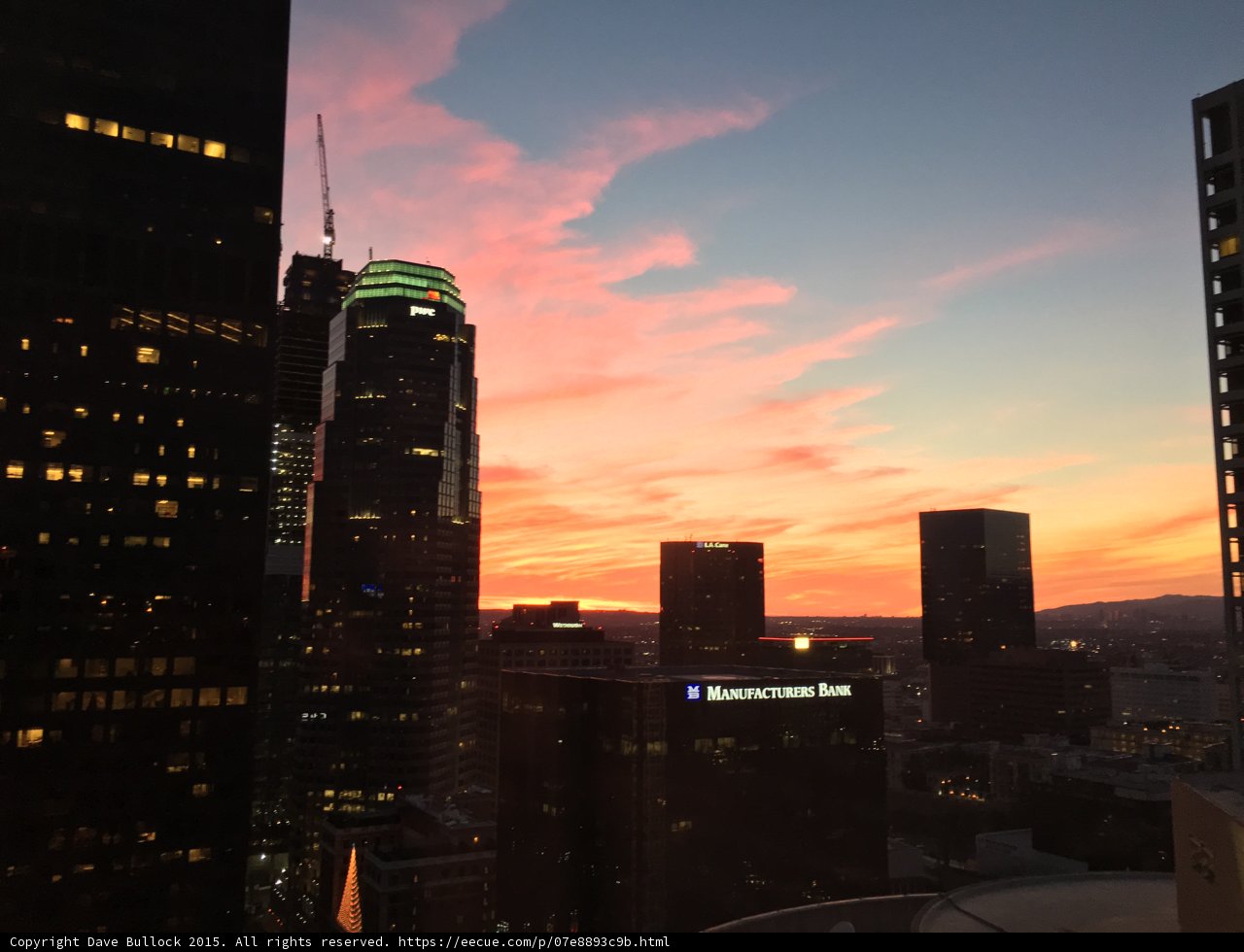 Dusk Over City