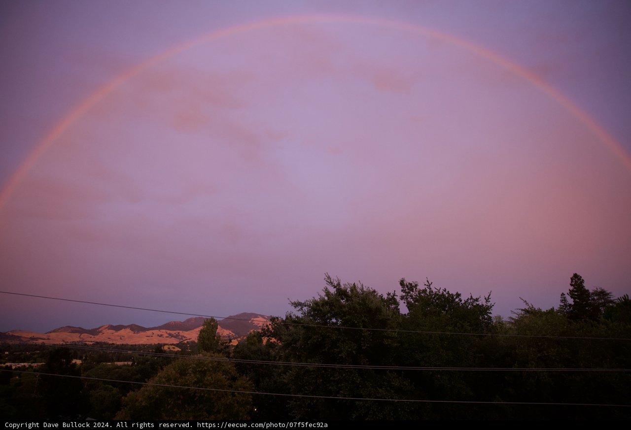Serene Sunset Rainbow