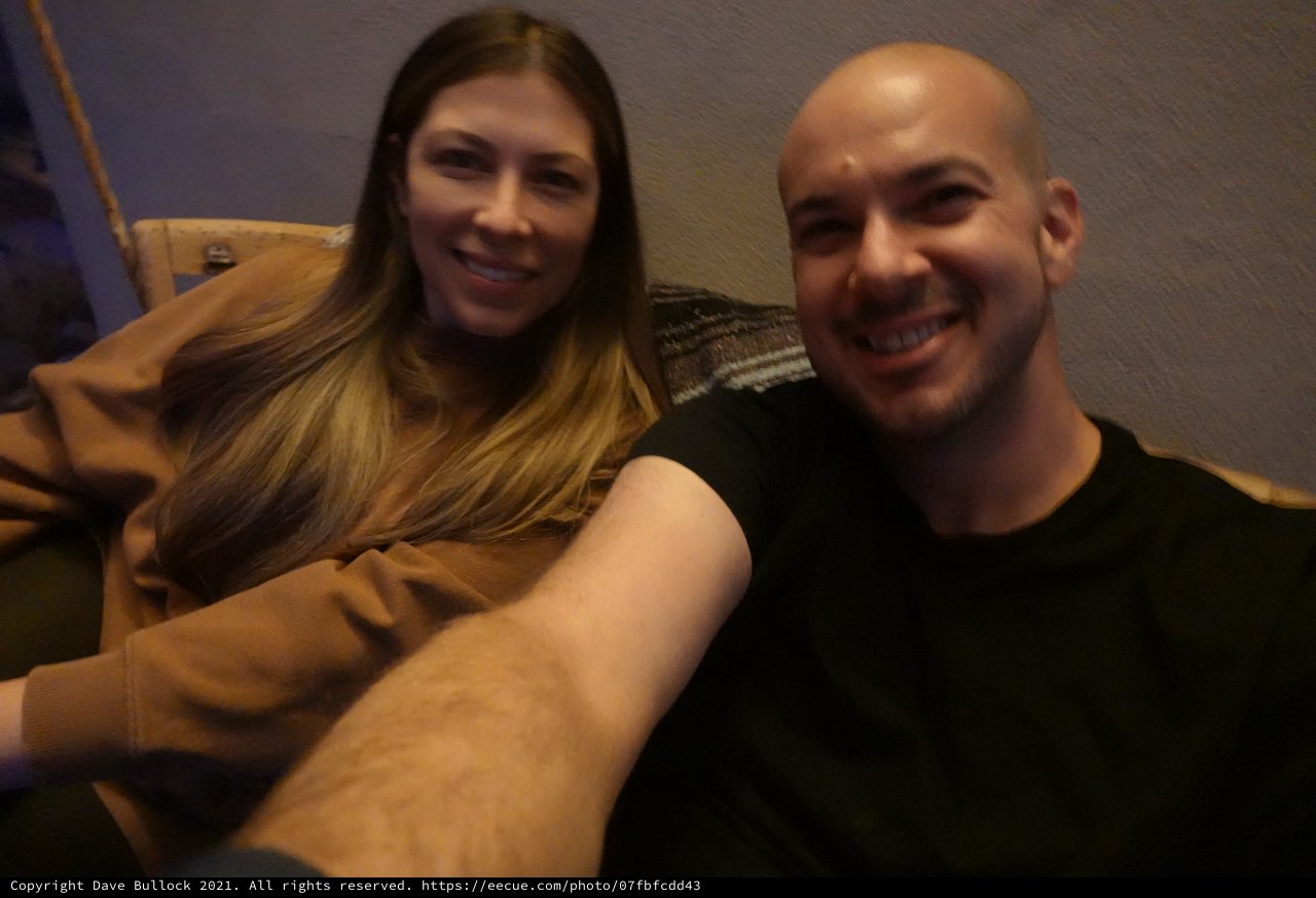 Cozy Indoor Portrait of Couple Relaxing