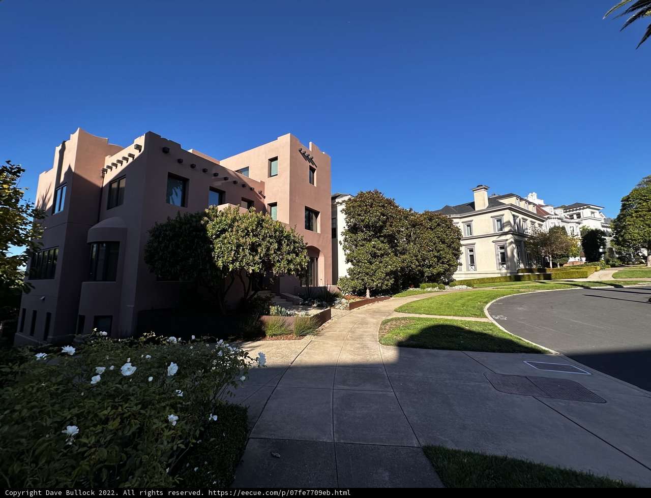 A View of a Beautiful Neighborhood in San Francisco