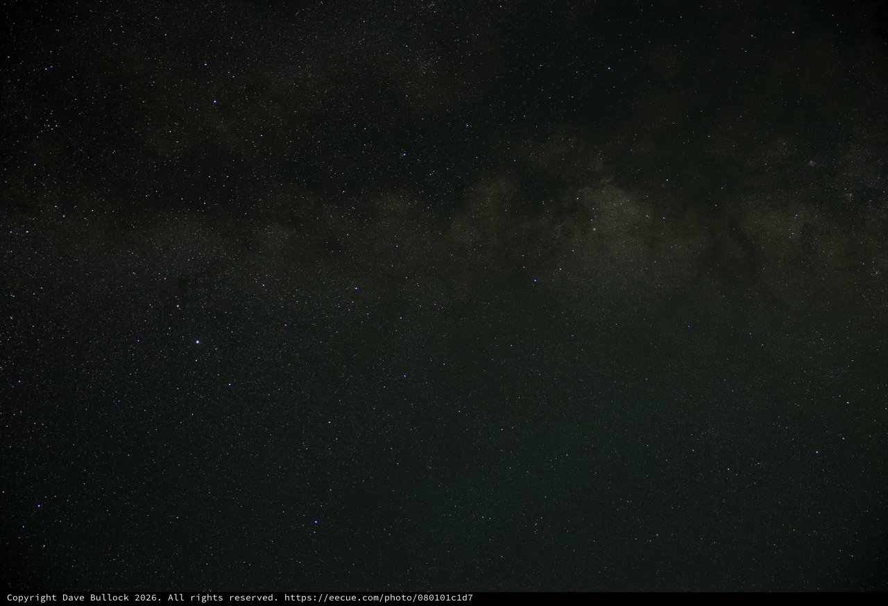 Milky Way Arches Over Mount Lassen's Dark Skies