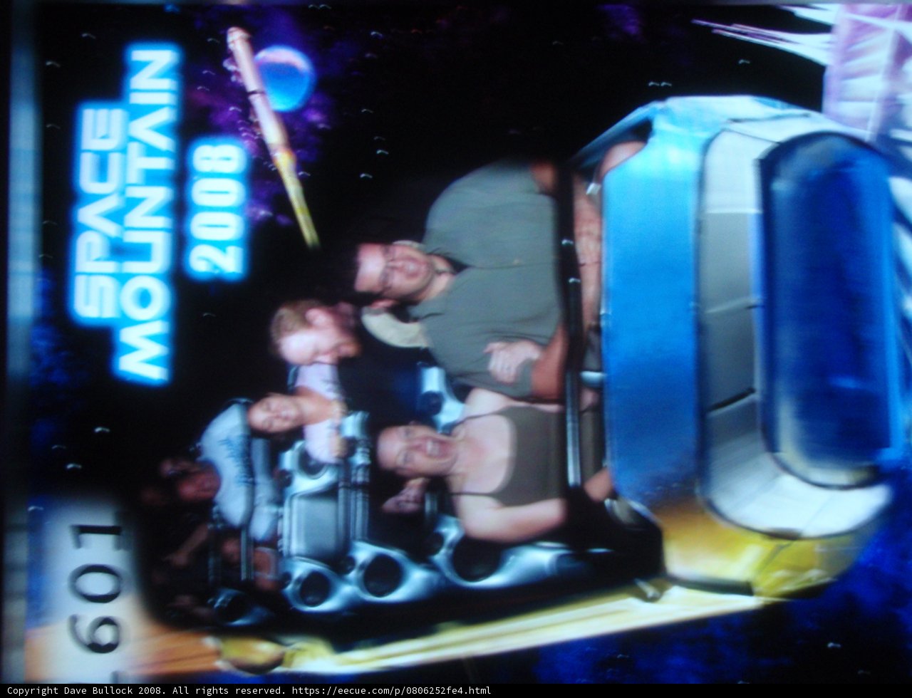 Dave B Takes a Thrilling Ride on Space Mountain