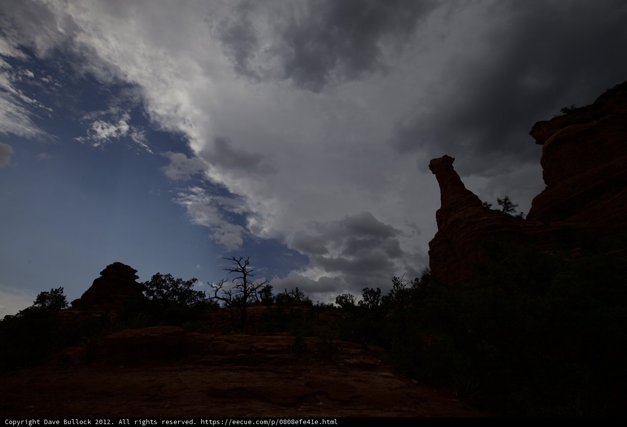 Tempestuous Skies Over the Red Rocks