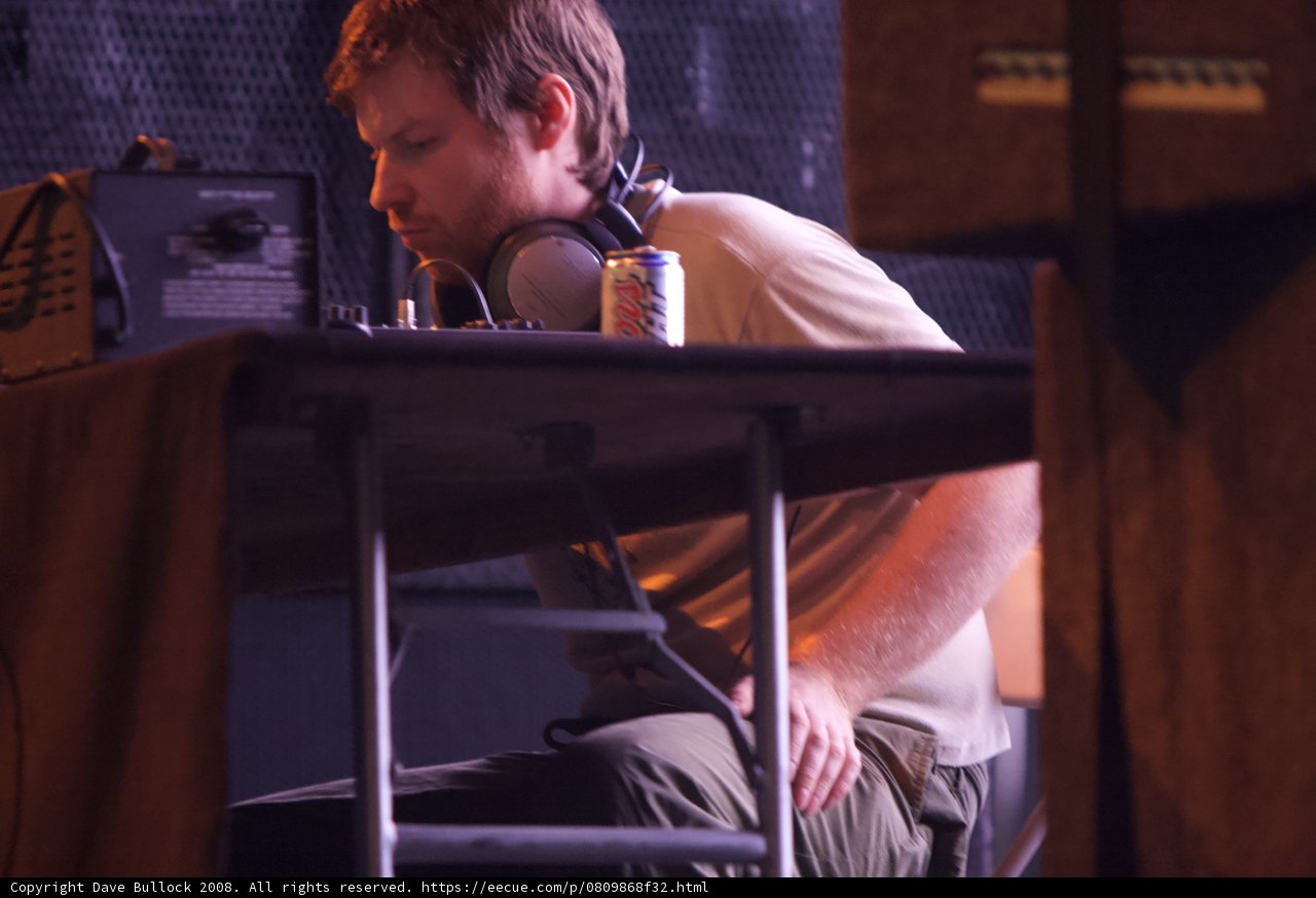 Aphex Twin Performs at Coachella with Headphones On