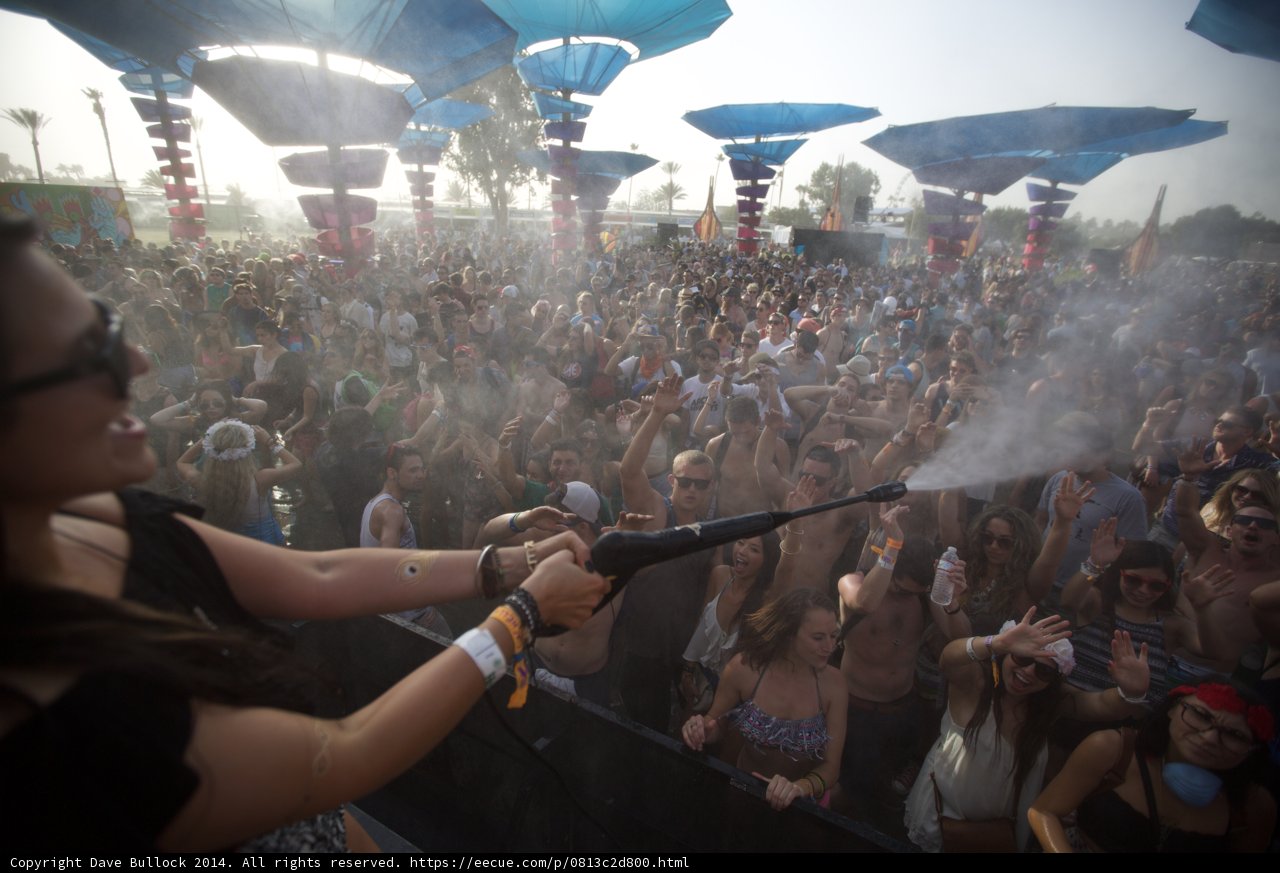 Water Sprayer at Coachella Festival