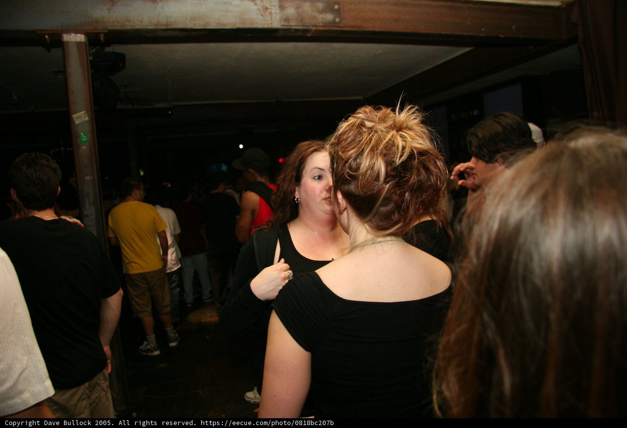 Red-haired Beauty in the Night Club