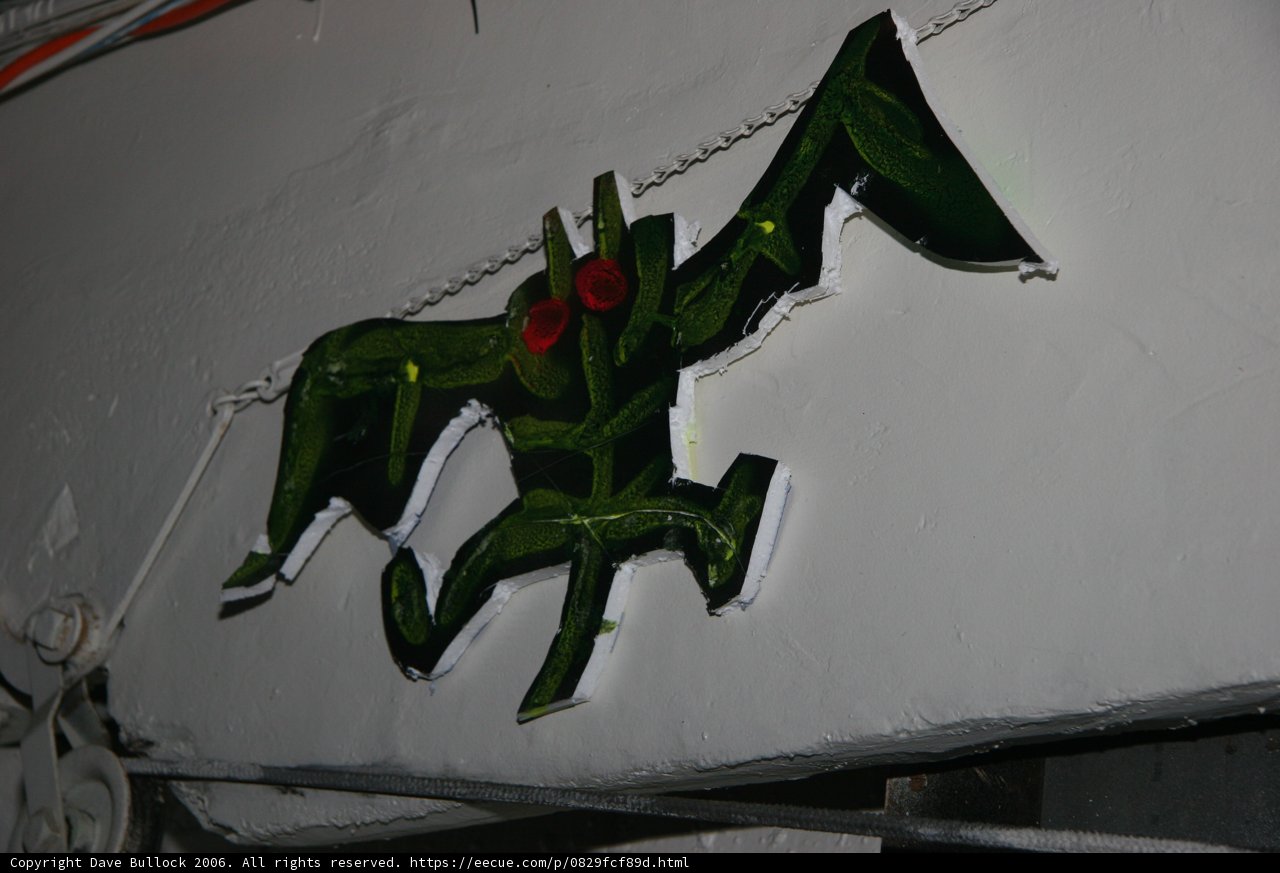 Green and Red Bat Emblem