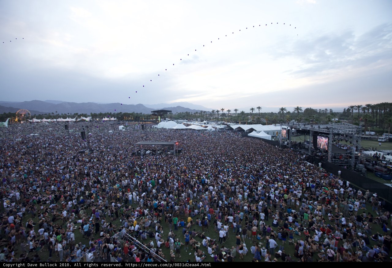 Coachella Sunday Concert Crowd
