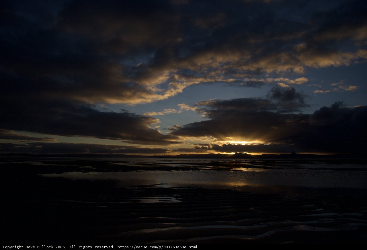 Sunset Silhouette at St Mary's Bay