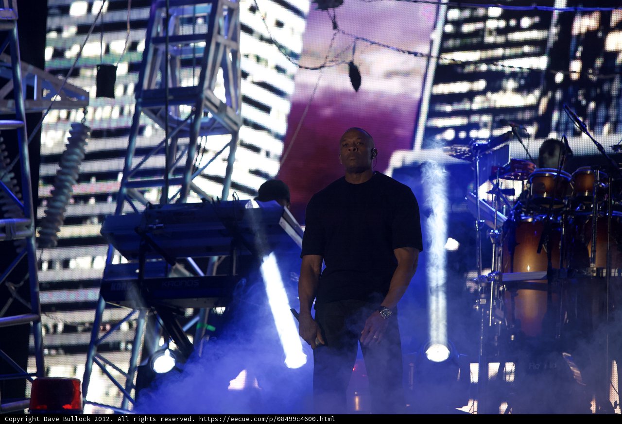 Dr. Dre's Electrifying Solo Performance Captured in One Shot