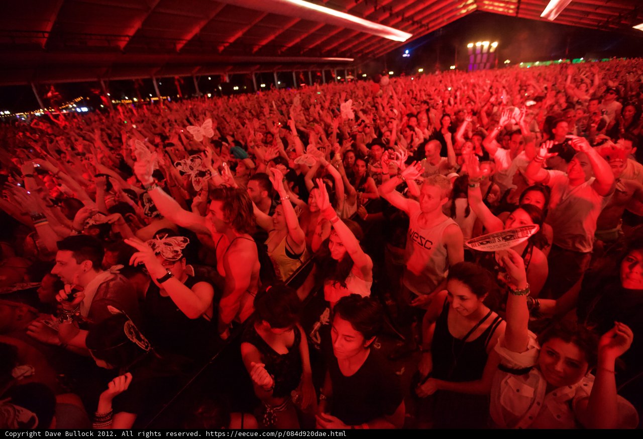 Coachella 2012: Saturday Night Concert Crowd