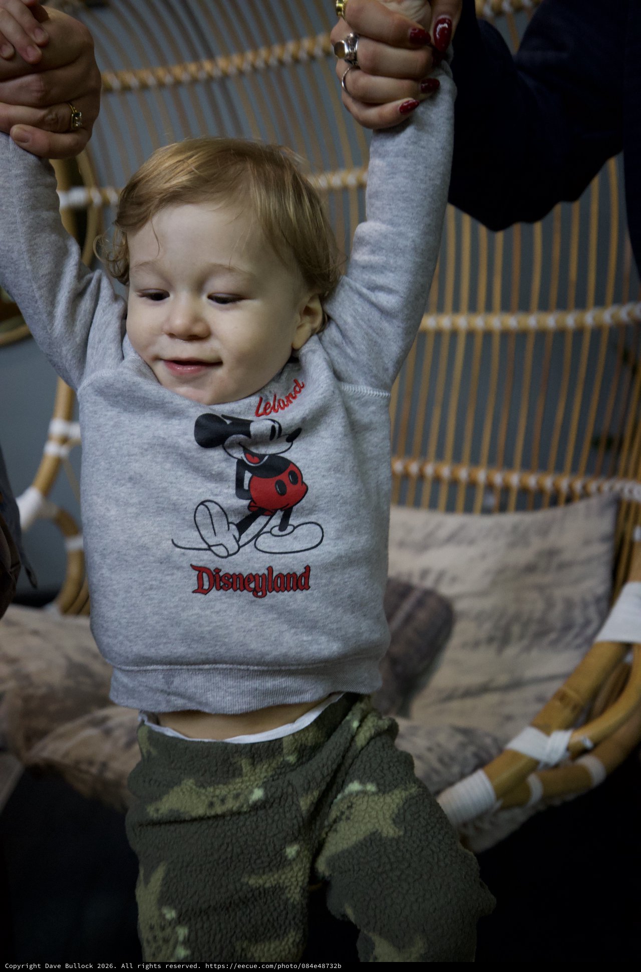 Toddler's First Steps at Disneyland