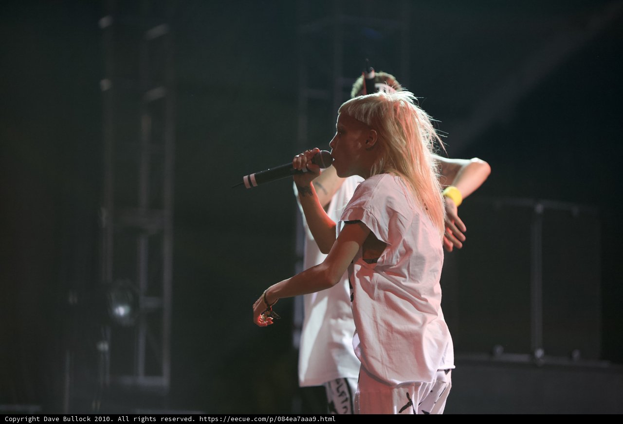 Blonde Entertainer Rocks Coachella Stage