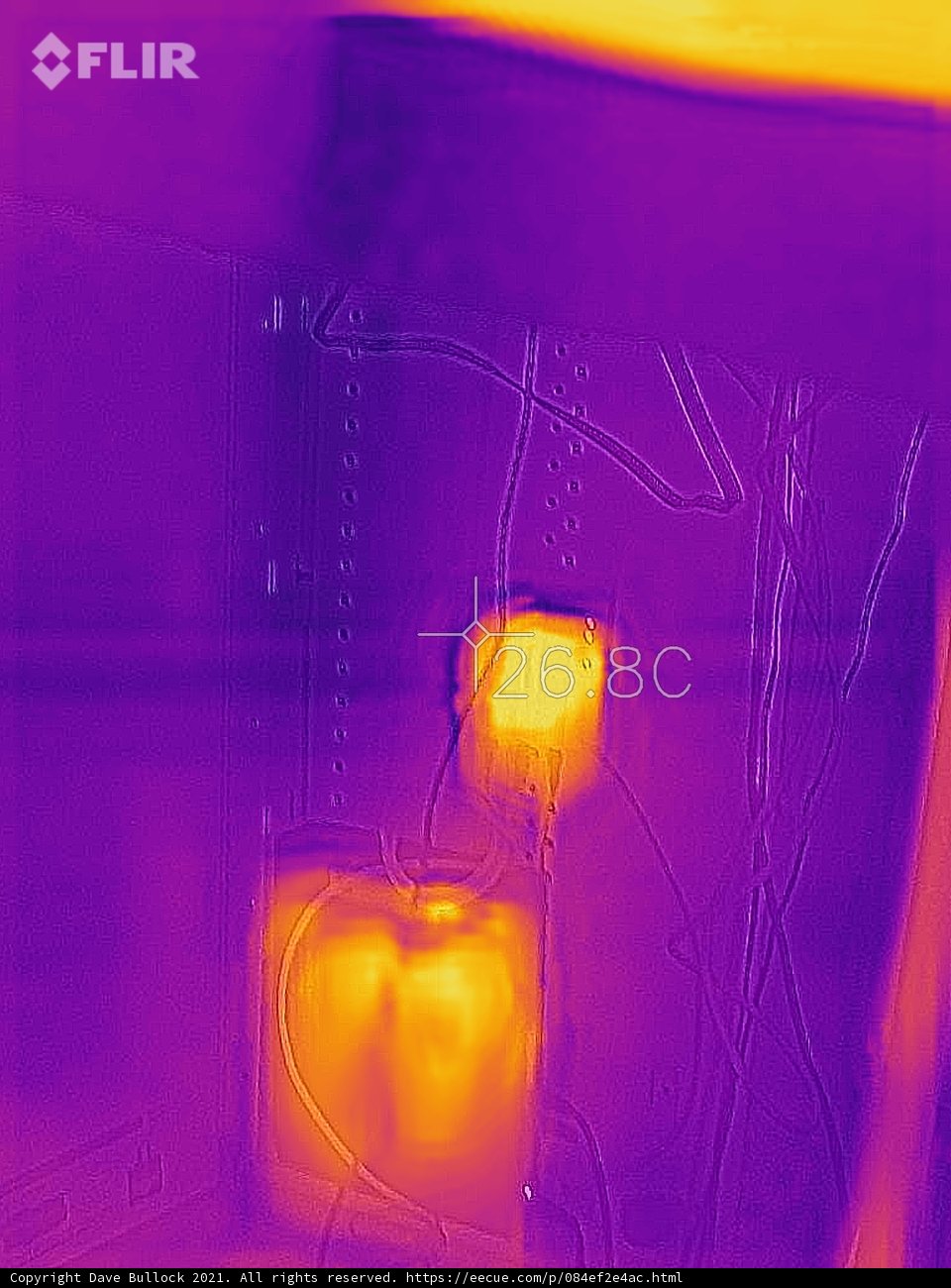 Thermal Image of Person Drinking Hot Beverage