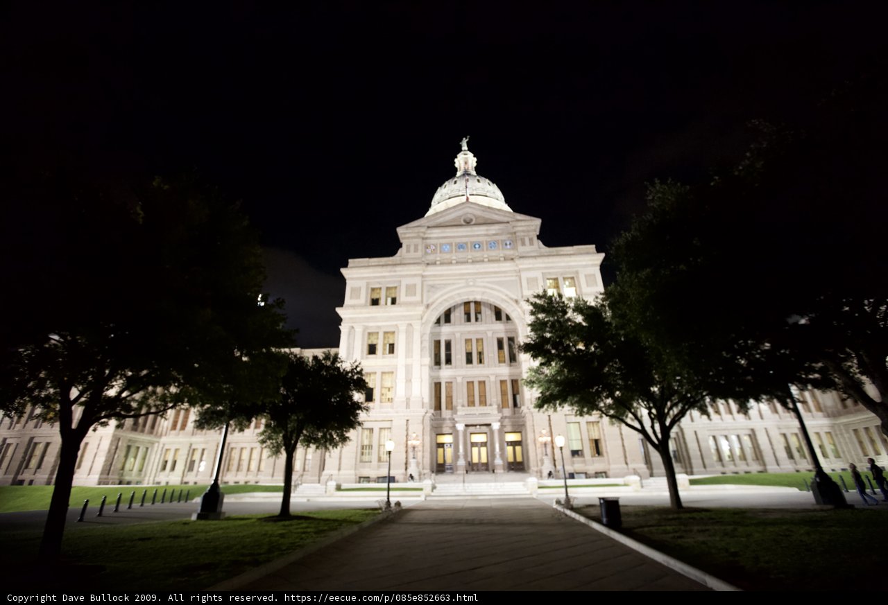 Capitol Building Illuminated at Night