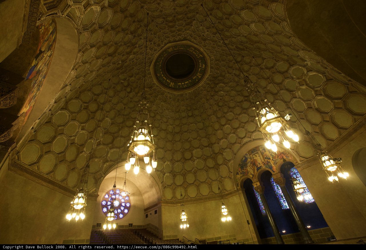 Illuminating the Church: A Glowing Chandelier
