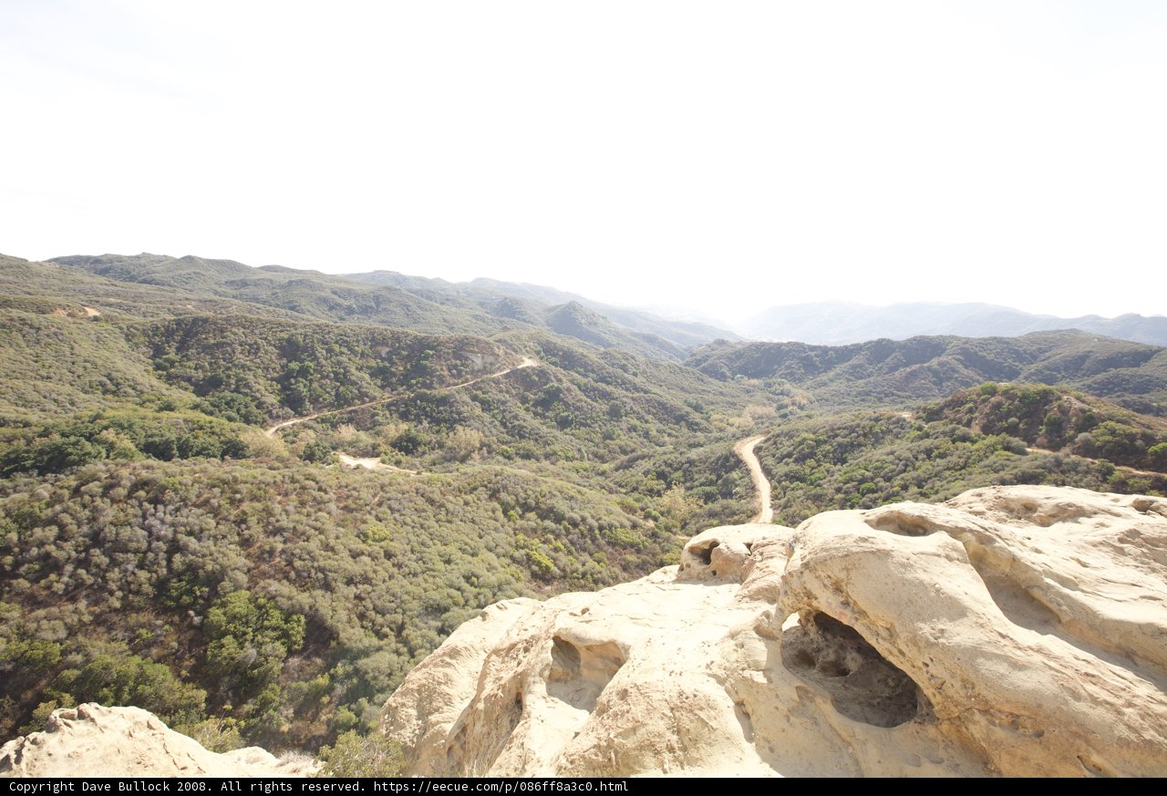 Cliffside View of Majestic Mountain