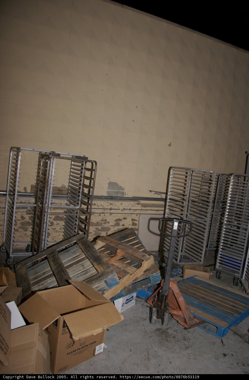 Stacking Containers in a Colorful Corner