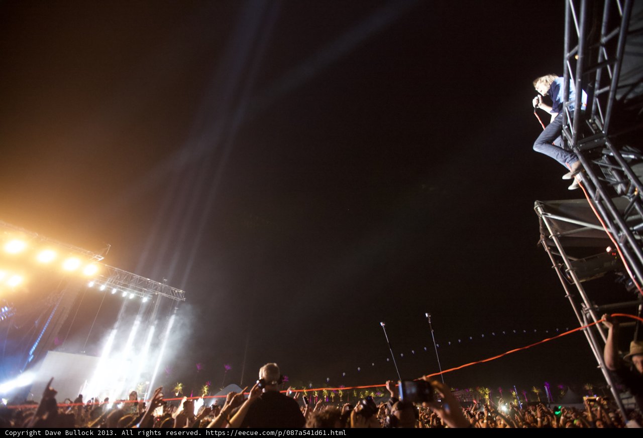 Rocking the Stage with a Vibrant Crowd