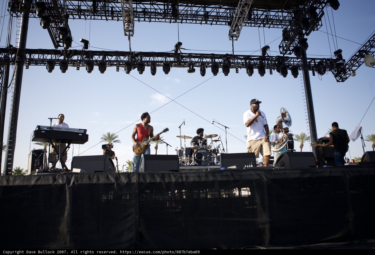 Music Band Takes Coachella Stage