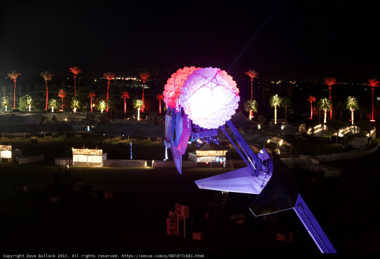 Illuminated Balloon in the Field