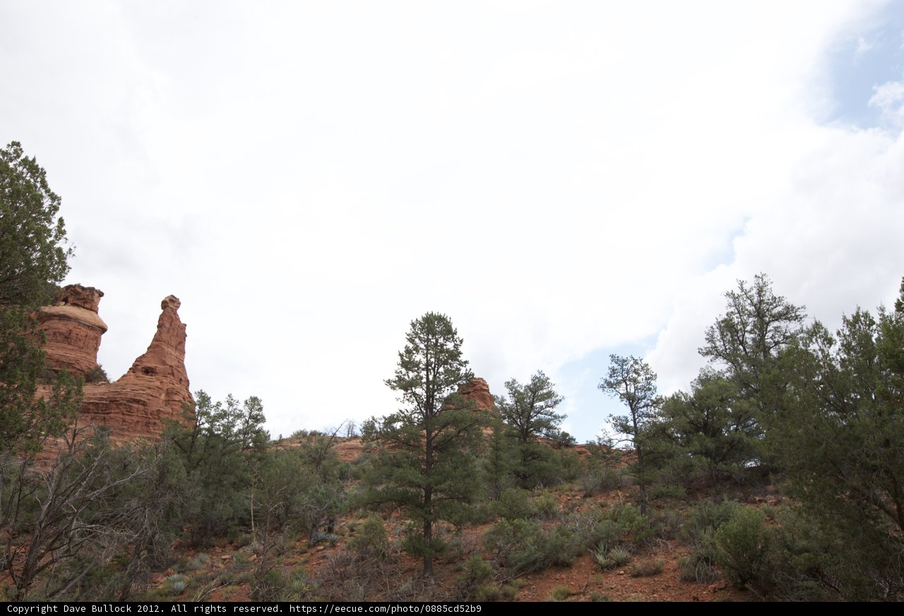 Majestic Red Rock Formation in the Wilderness