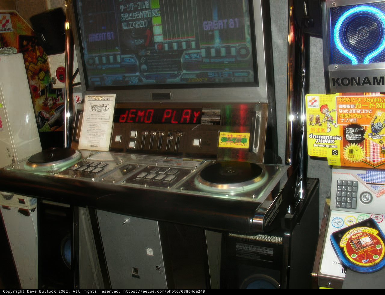 DJing at the Game Arcade