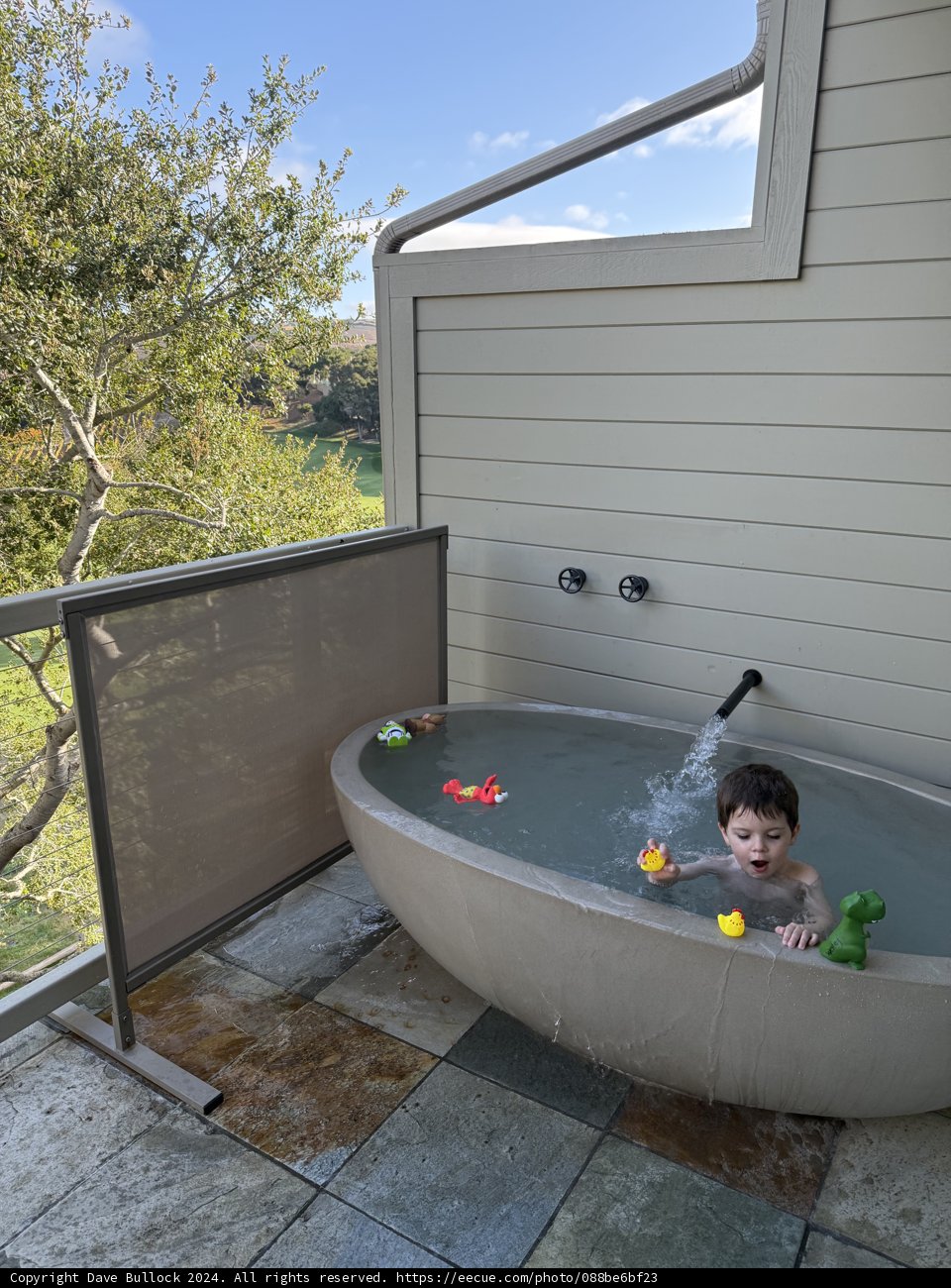 Outdoor Bath Time Fun
