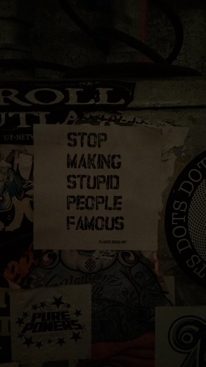 Stop Making People Famous
