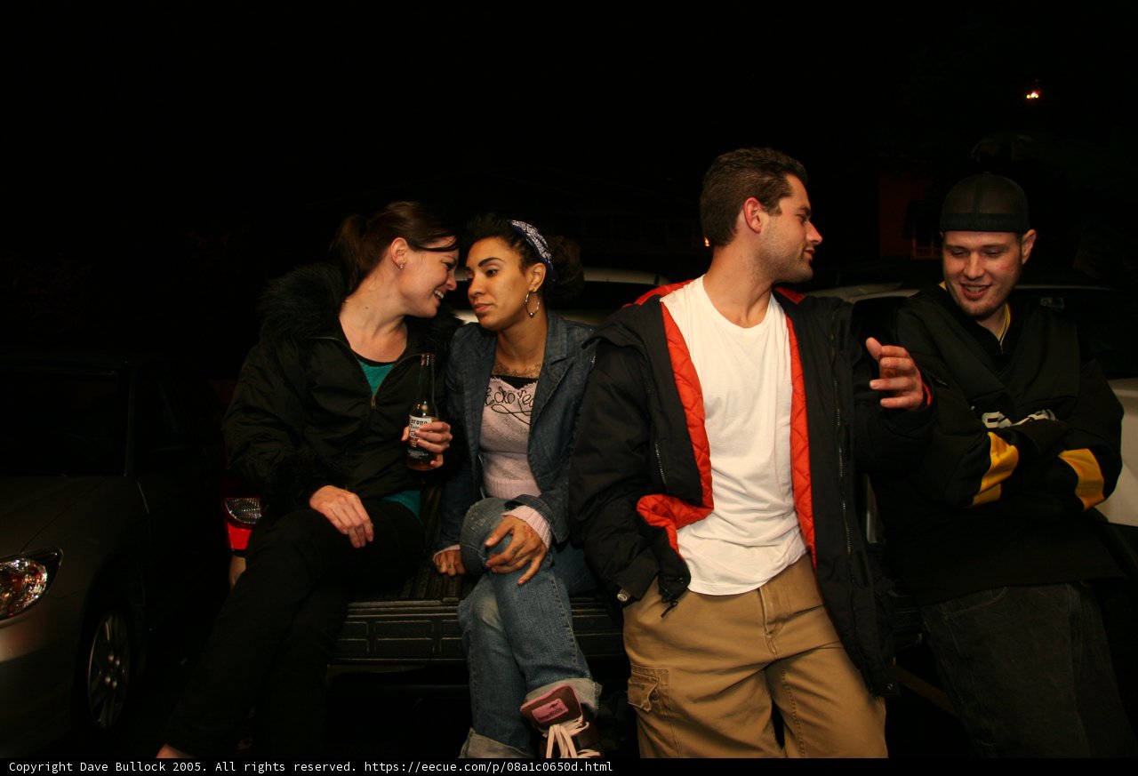 Group of Friends Enjoying a Night Out