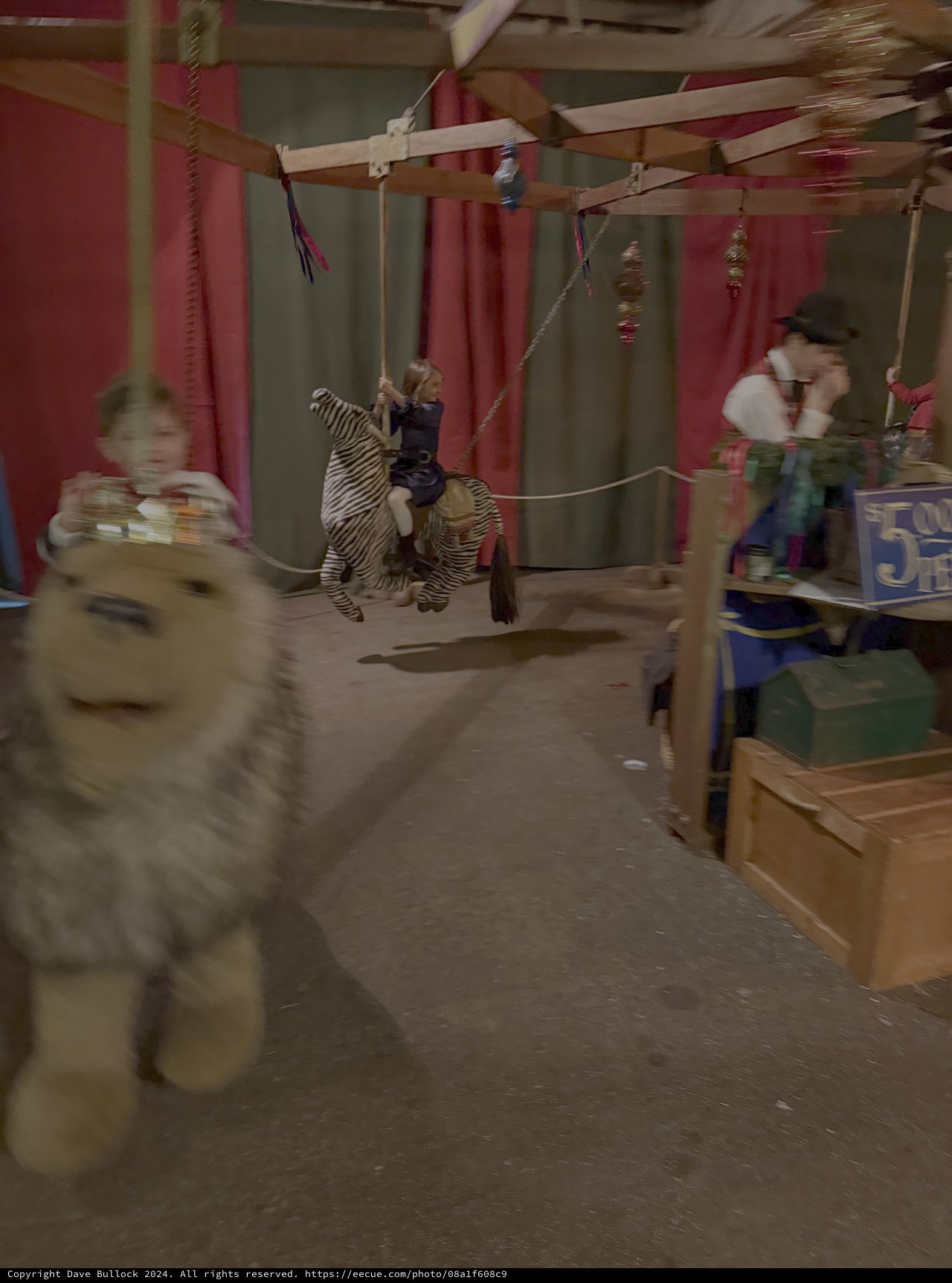 Children Playing on Indoor Zip Line Adventure Course