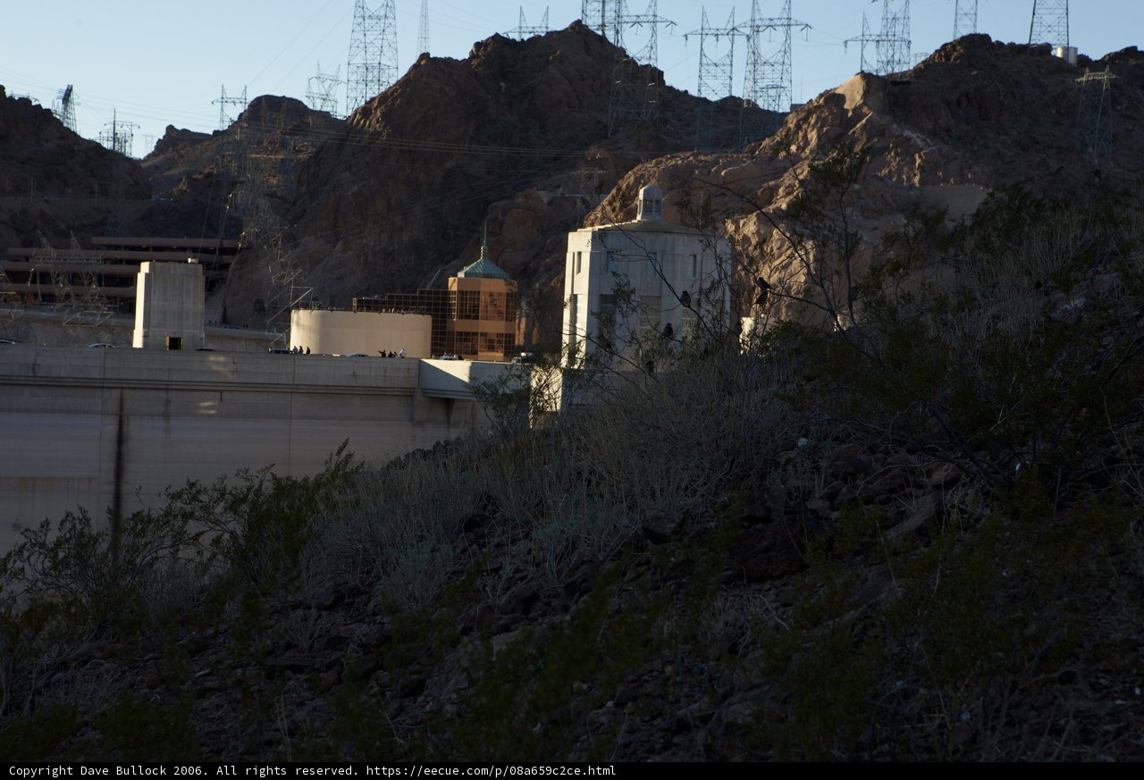 A Majestic View of the Hoover Dam from Above