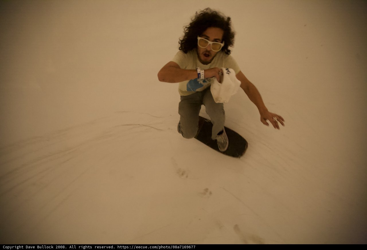 Skateboarding on Snow