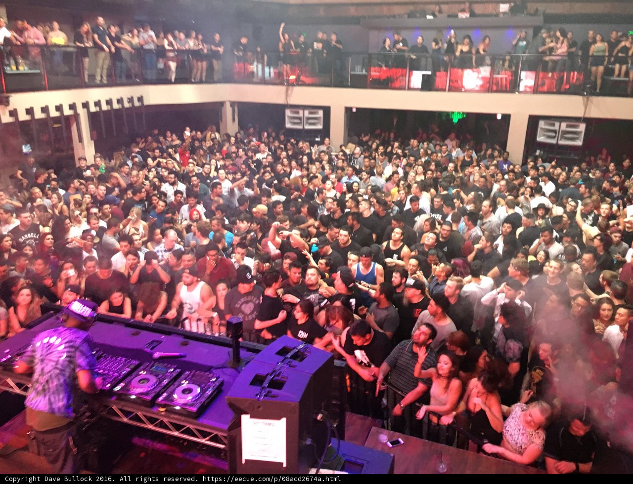 Urban Nightlife: A Massive Crowd at a Concert in LA