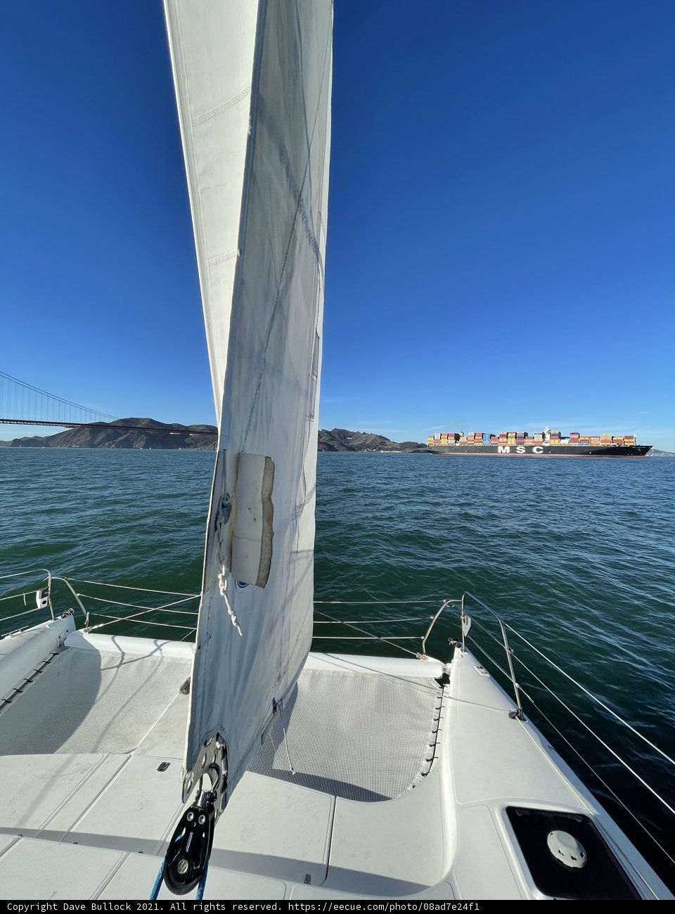 A Majestic Sailboat on San Francisco Bay