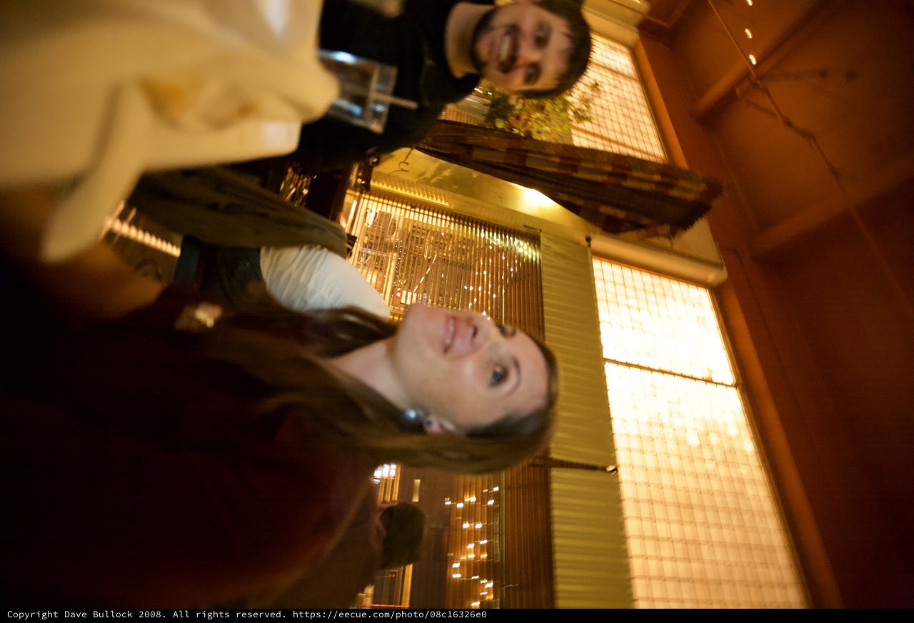 Election Night Celebration at a Warm Restaurant Bar