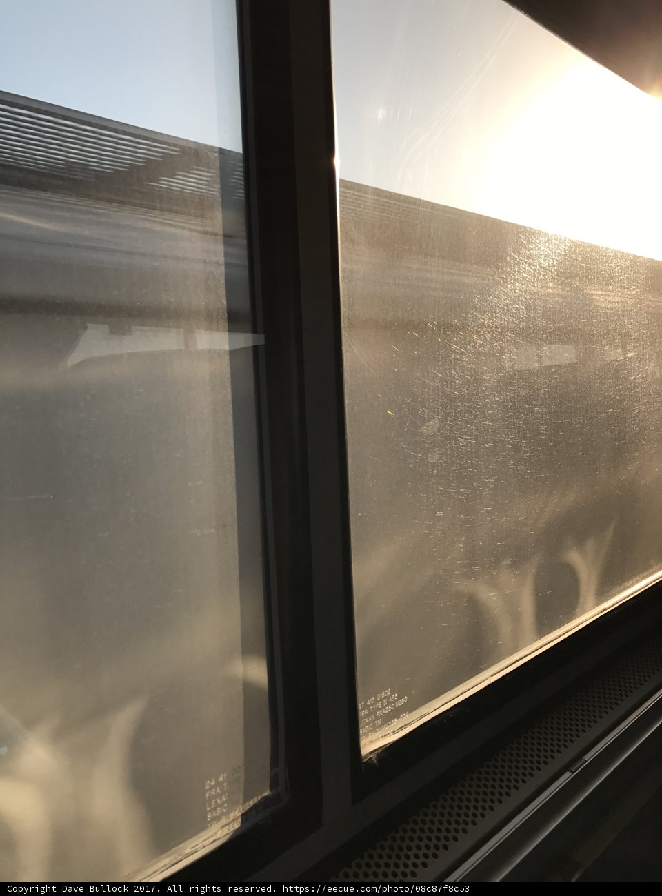 Train Window Sun Glimpse